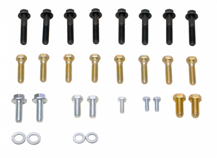 Install Hardware Kit Chevy LS T56 Magnum to LS Alum Bell.